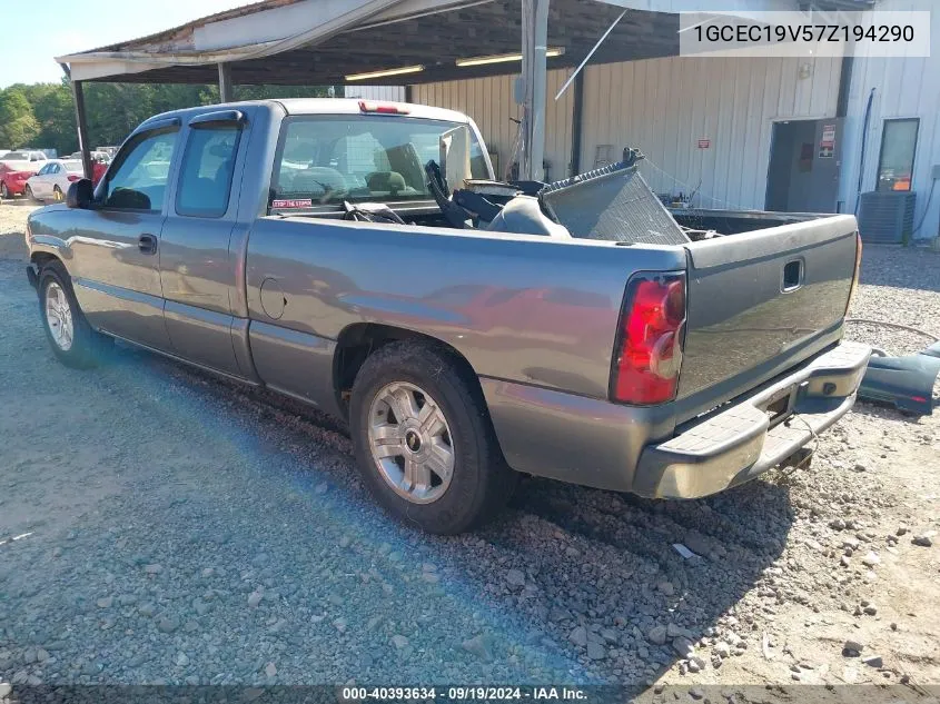 2007 Chevrolet Silverado 1500 Classic Ls VIN: 1GCEC19V57Z194290 Lot: 40393634