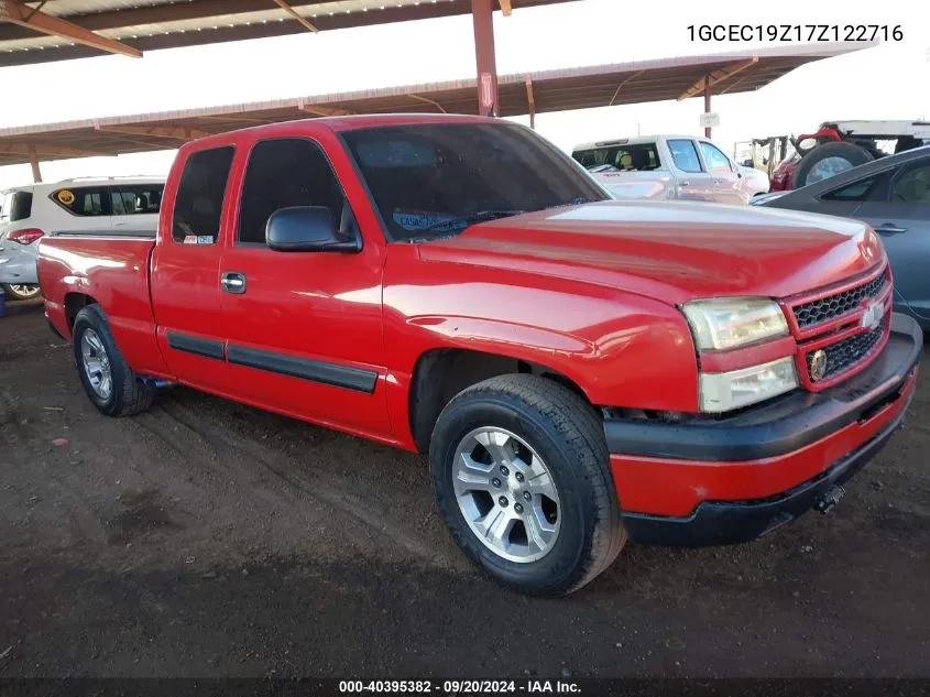 2007 Chevrolet Silverado 1500 Classic Lt2 VIN: 1GCEC19Z17Z122716 Lot: 40395382