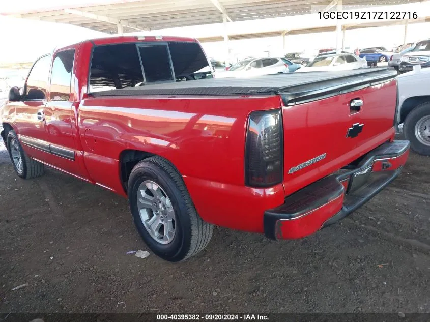 2007 Chevrolet Silverado 1500 Classic Lt2 VIN: 1GCEC19Z17Z122716 Lot: 40395382