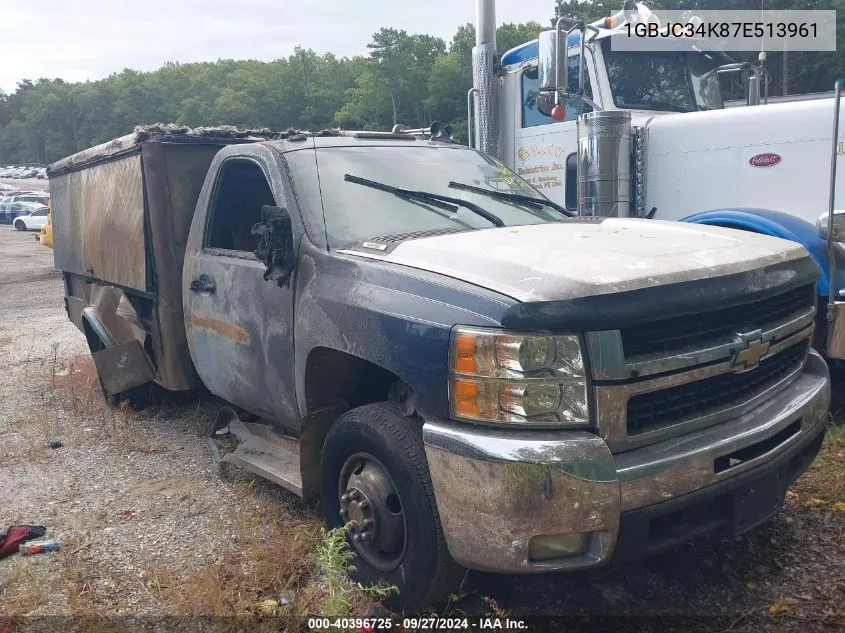 2007 Chevrolet Silverado 3500 Chassis Lt1 VIN: 1GBJC34K87E513961 Lot: 40396725