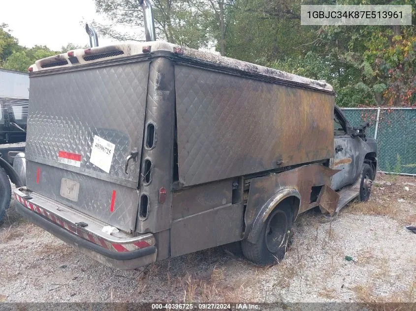 1GBJC34K87E513961 2007 Chevrolet Silverado 3500 Chassis Lt1