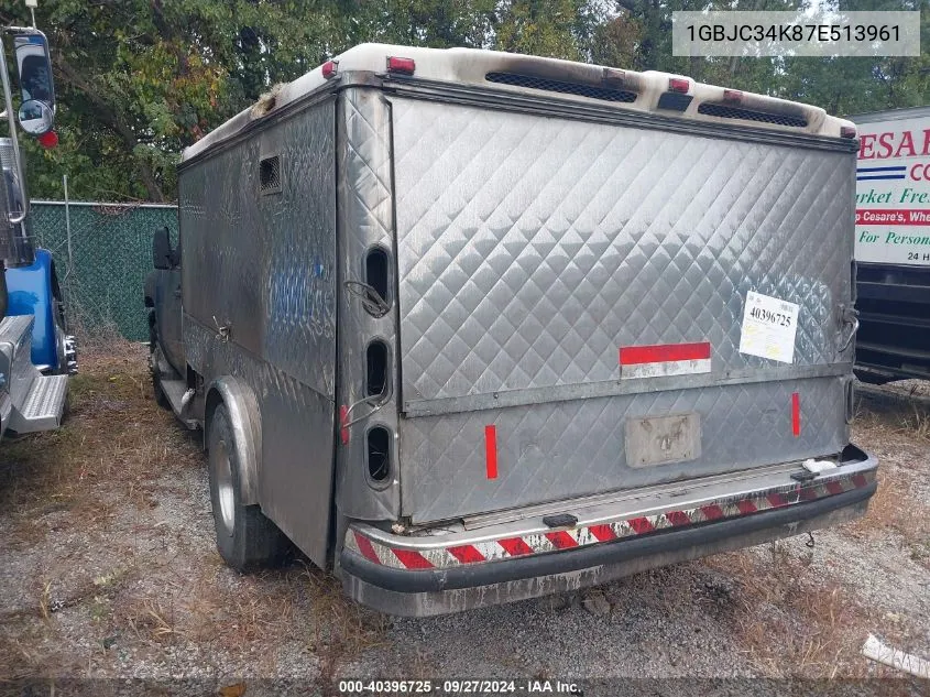 2007 Chevrolet Silverado 3500 Chassis Lt1 VIN: 1GBJC34K87E513961 Lot: 40396725