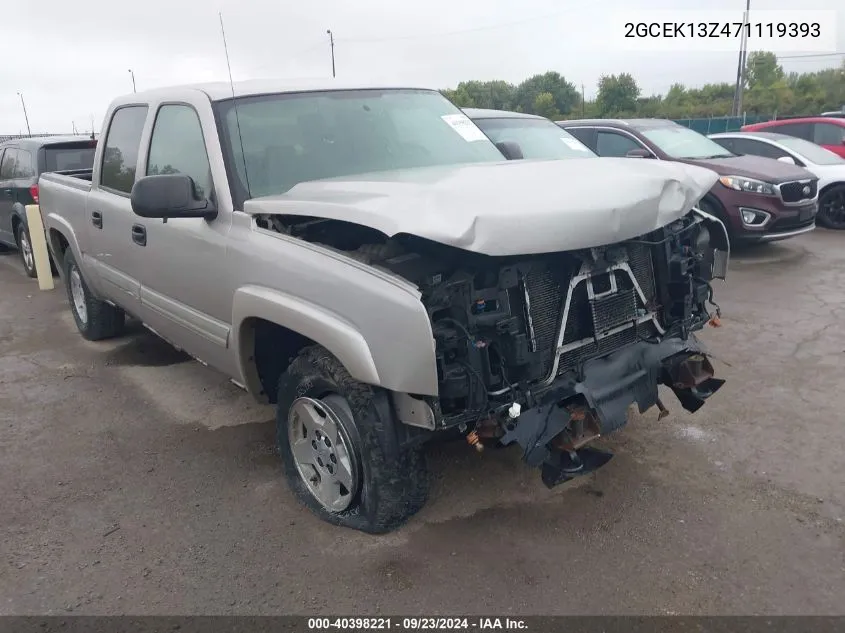 2007 Chevrolet Silverado 1500 Classic K1500 Classic Crew Cab VIN: 2GCEK13Z471119393 Lot: 40398221