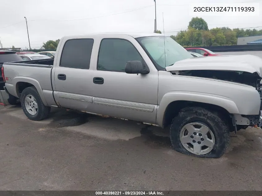 2007 Chevrolet Silverado 1500 Classic K1500 Classic Crew Cab VIN: 2GCEK13Z471119393 Lot: 40398221