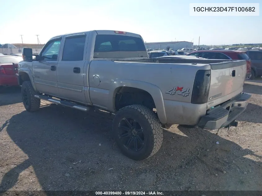 2007 Chevrolet Silverado 2500Hd Classic Lt1 VIN: 1GCHK23D47F100682 Lot: 40399480