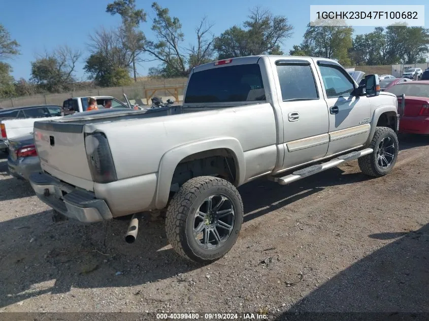 2007 Chevrolet Silverado 2500Hd Classic Lt1 VIN: 1GCHK23D47F100682 Lot: 40399480