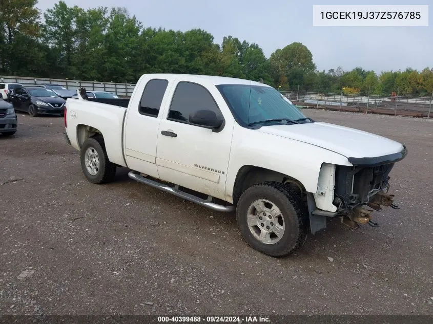 2007 Chevrolet Silverado 1500 Lt1 VIN: 1GCEK19J37Z576785 Lot: 40399488