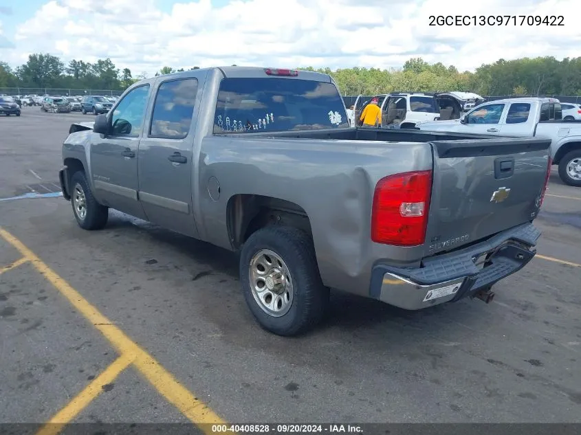 2007 Chevrolet Silverado 1500 Ls VIN: 2GCEC13C971709422 Lot: 40408528