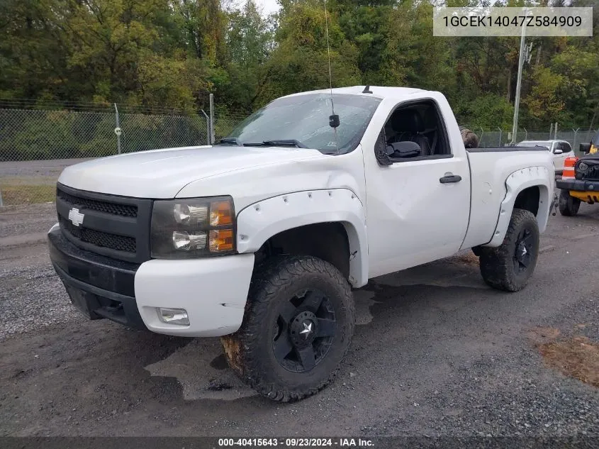 2007 Chevrolet Silverado 1500 Lt1 VIN: 1GCEK14047Z584909 Lot: 40415643