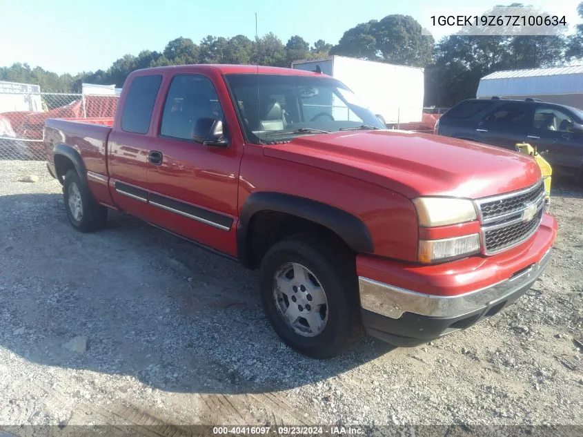 2007 Chevrolet Silverado 1500 Classic Lt3 VIN: 1GCEK19Z67Z100634 Lot: 40416097