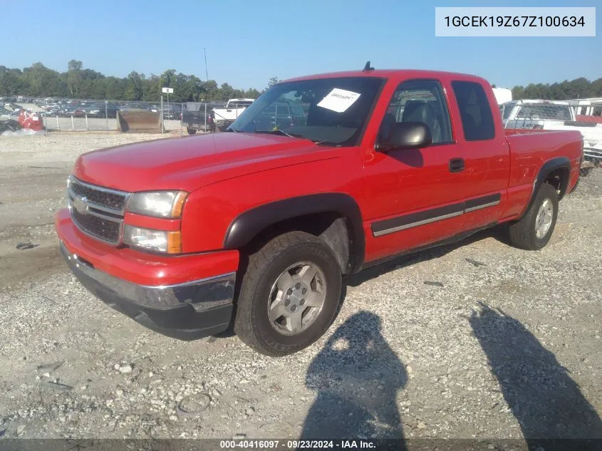 2007 Chevrolet Silverado 1500 Classic Lt3 VIN: 1GCEK19Z67Z100634 Lot: 40416097