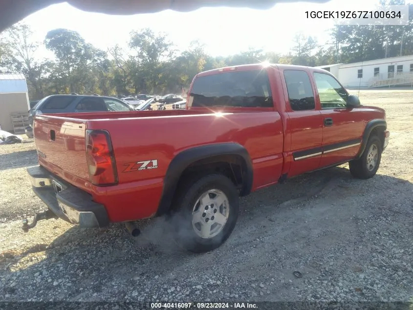 2007 Chevrolet Silverado 1500 Classic Lt3 VIN: 1GCEK19Z67Z100634 Lot: 40416097