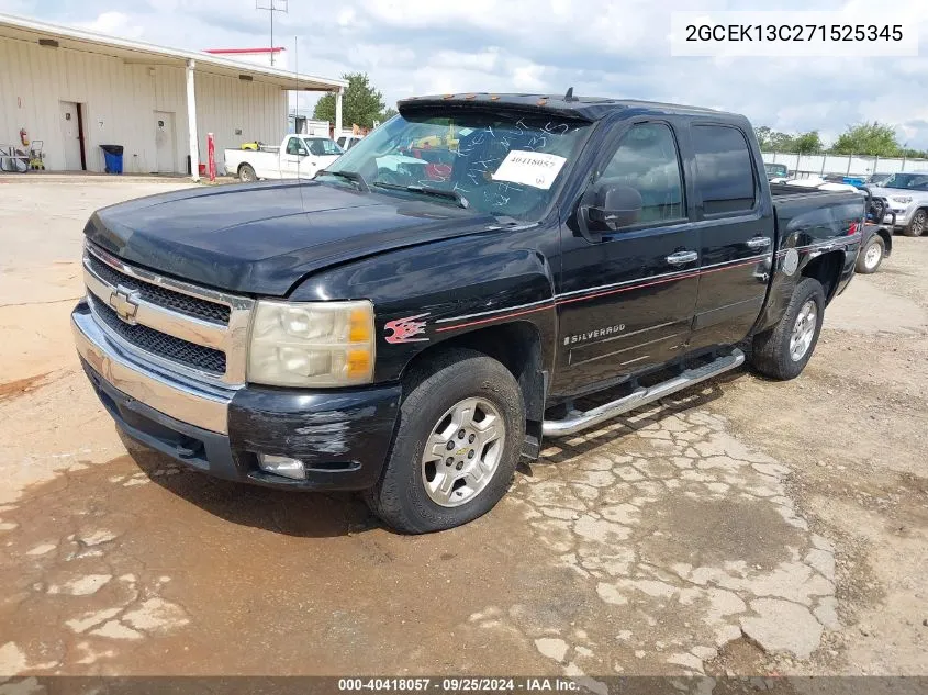 2007 Chevrolet Silverado 1500 Lt1 VIN: 2GCEK13C271525345 Lot: 40418057