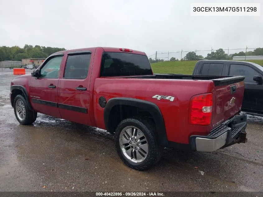 2007 Chevrolet Silverado 1500 Ltz VIN: 3GCEK13M47G511298 Lot: 40422895