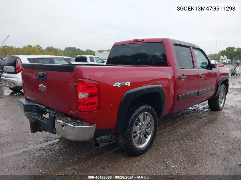 2007 Chevrolet Silverado 1500 Ltz VIN: 3GCEK13M47G511298 Lot: 40422895