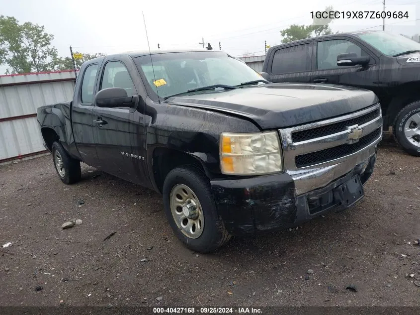 2007 Chevrolet Silverado 1500 Work Truck VIN: 1GCEC19X87Z609684 Lot: 40427168