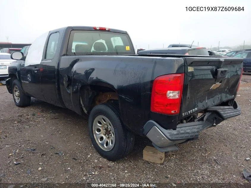 2007 Chevrolet Silverado 1500 Work Truck VIN: 1GCEC19X87Z609684 Lot: 40427168