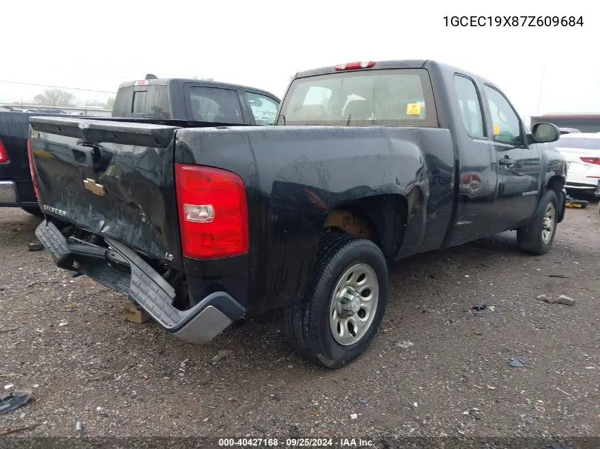 1GCEC19X87Z609684 2007 Chevrolet Silverado 1500 Work Truck