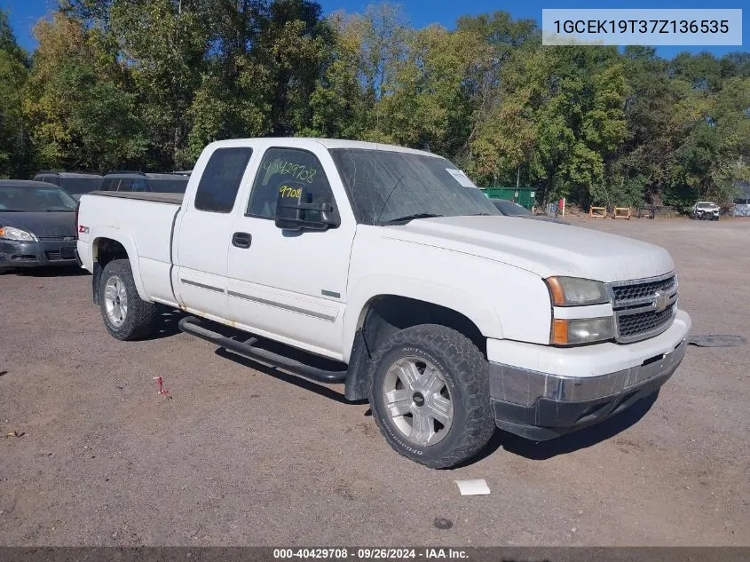 1GCEK19T37Z136535 2007 Chevrolet Silverado K1500