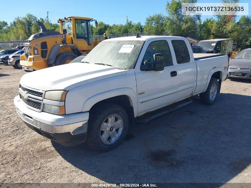 1GCEK19T37Z136535 2007 Chevrolet Silverado K1500