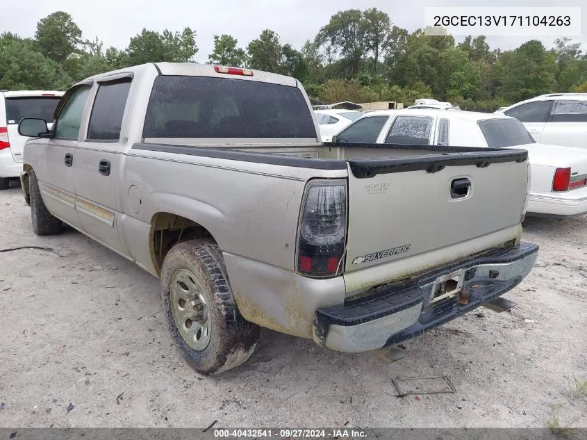 2007 Chevrolet Silverado 1500 Classic Ls VIN: 2GCEC13V171104263 Lot: 40432541