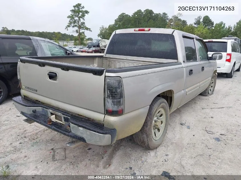 2007 Chevrolet Silverado 1500 Classic Ls VIN: 2GCEC13V171104263 Lot: 40432541