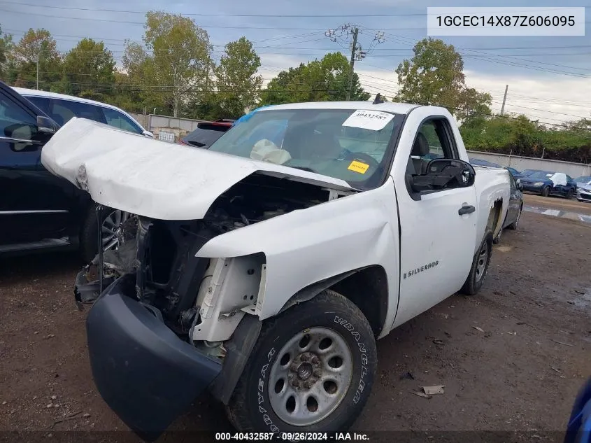 2007 Chevrolet Silverado C1500 Classic VIN: 1GCEC14X87Z606095 Lot: 40432587