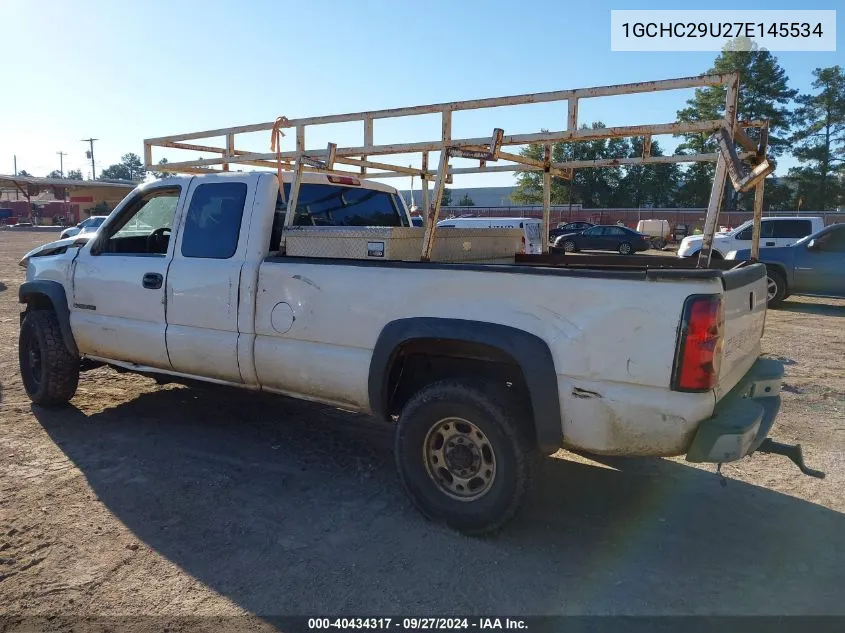 2007 Chevrolet Silverado 2500Hd Classic Work Truck VIN: 1GCHC29U27E145534 Lot: 40434317