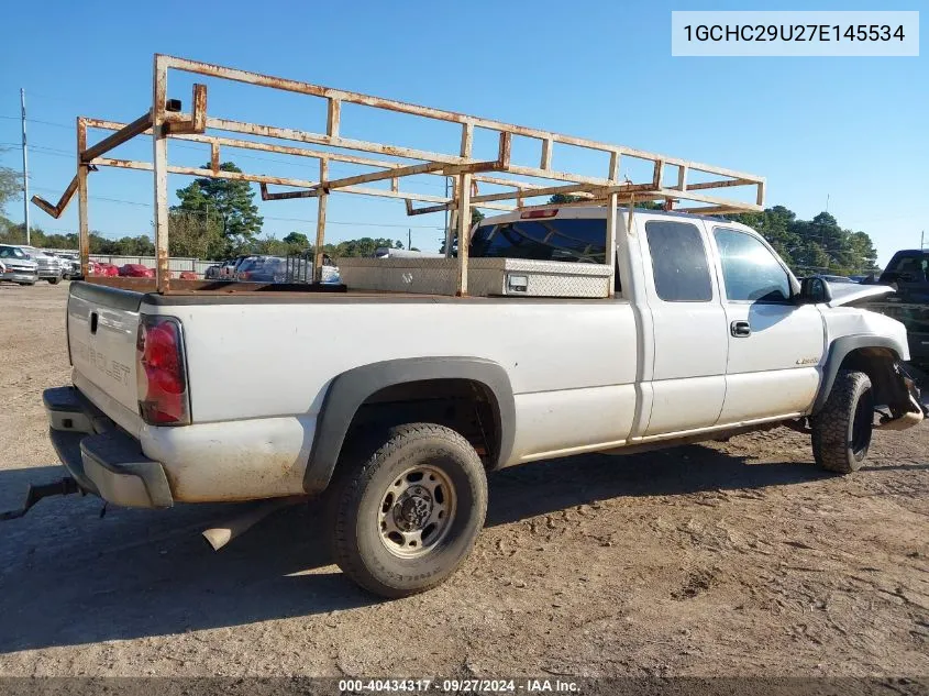 2007 Chevrolet Silverado 2500Hd Classic Work Truck VIN: 1GCHC29U27E145534 Lot: 40434317