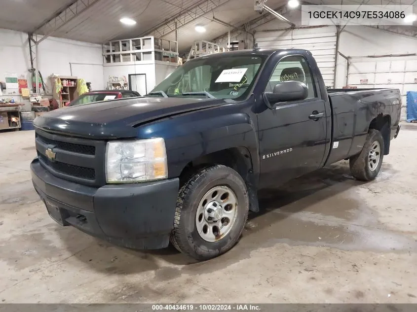 2007 Chevrolet Silverado 1500 Work Truck VIN: 1GCEK14C97E534086 Lot: 40434619