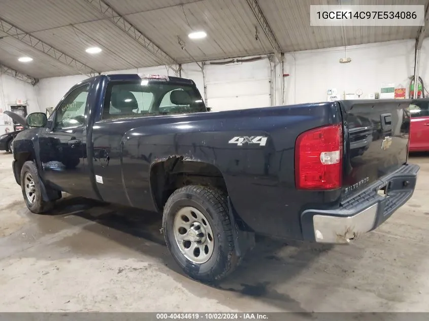 2007 Chevrolet Silverado 1500 Work Truck VIN: 1GCEK14C97E534086 Lot: 40434619