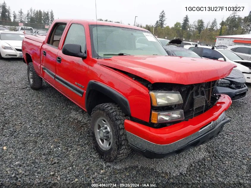 2007 Chevrolet Silverado 1500Hd Classic Lt1 VIN: 1GCGC13U27F103227 Lot: 40437734