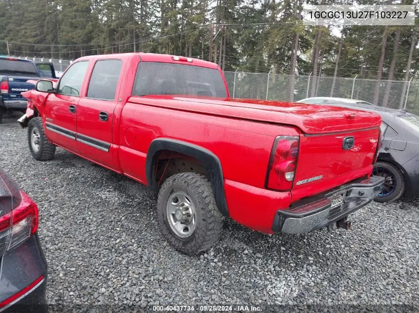 2007 Chevrolet Silverado 1500Hd Classic Lt1 VIN: 1GCGC13U27F103227 Lot: 40437734