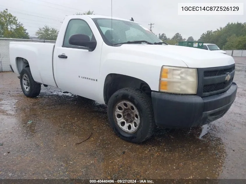 2007 Chevrolet Silverado 1500 Work Truck VIN: 1GCEC14C87Z526129 Lot: 40440496