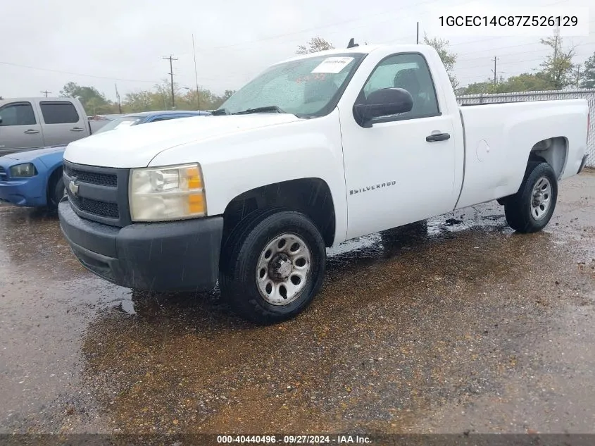 2007 Chevrolet Silverado 1500 Work Truck VIN: 1GCEC14C87Z526129 Lot: 40440496