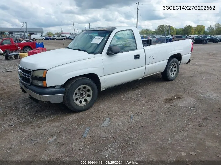 2007 Chevrolet Silverado 1500 Classic Work Truck VIN: 3GCEC14X27G202662 Lot: 40444418