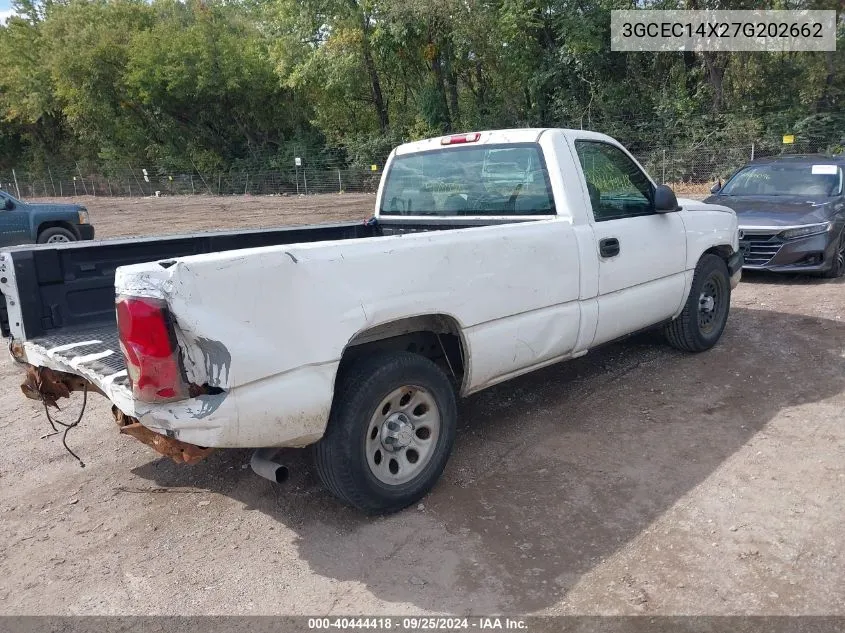 2007 Chevrolet Silverado 1500 Classic Work Truck VIN: 3GCEC14X27G202662 Lot: 40444418