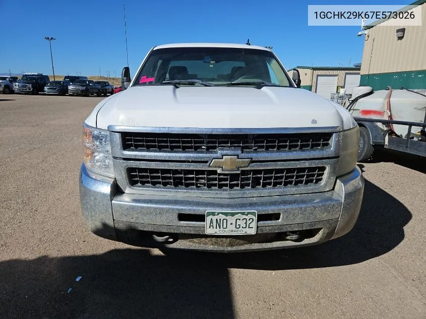 2007 Chevrolet Silverado K2500 Heavy Duty VIN: 1GCHK29K67E573026 Lot: 40445432