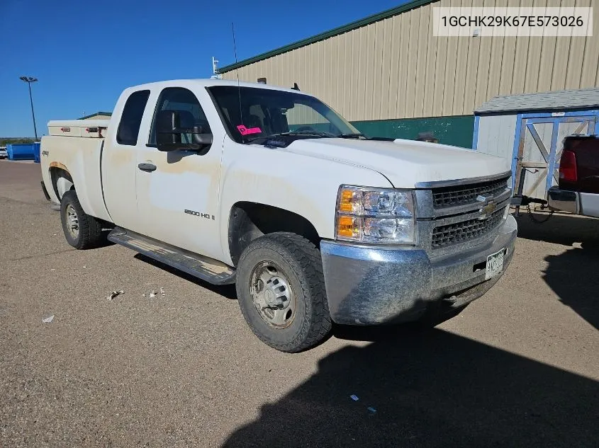 2007 Chevrolet Silverado K2500 Heavy Duty VIN: 1GCHK29K67E573026 Lot: 40445432