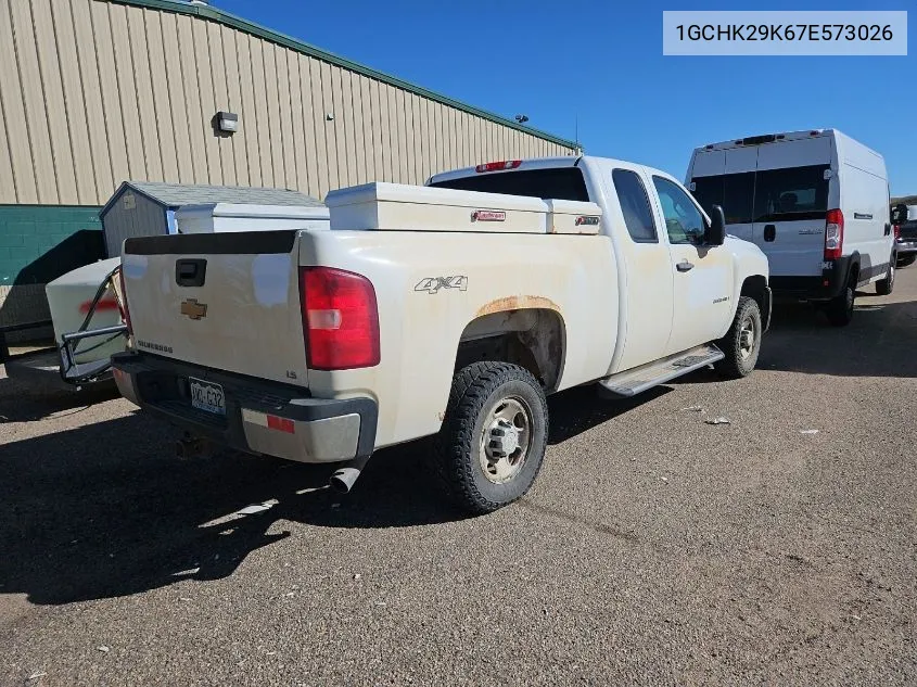 2007 Chevrolet Silverado K2500 Heavy Duty VIN: 1GCHK29K67E573026 Lot: 40445432