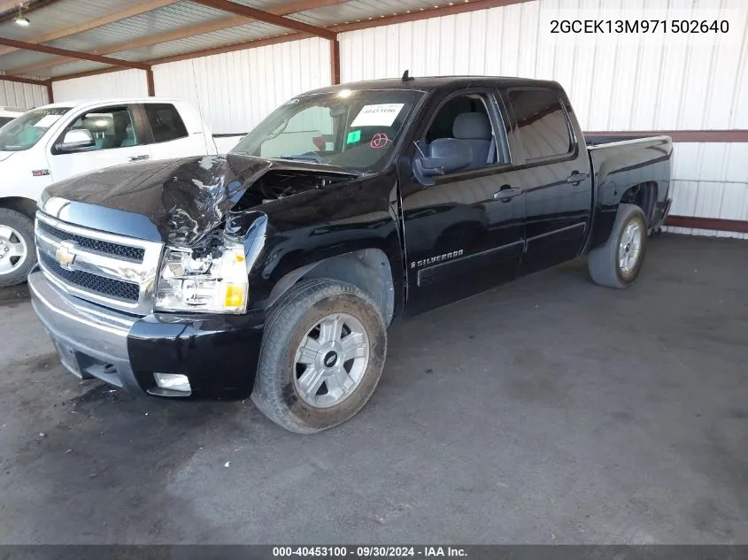 2007 Chevrolet Silverado K1500 Crew Cab VIN: 2GCEK13M971502640 Lot: 40453100