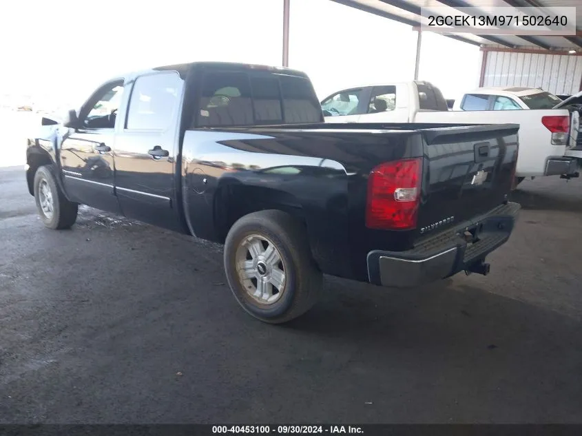 2007 Chevrolet Silverado K1500 Crew Cab VIN: 2GCEK13M971502640 Lot: 40453100