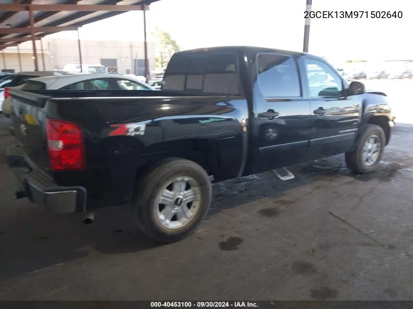 2007 Chevrolet Silverado K1500 Crew Cab VIN: 2GCEK13M971502640 Lot: 40453100