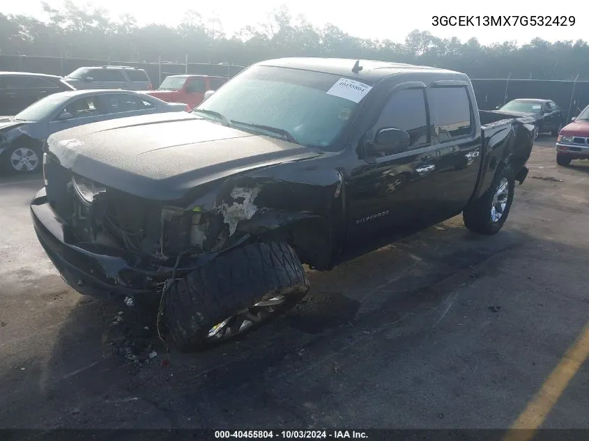 2007 Chevrolet Silverado 1500 Ltz VIN: 3GCEK13MX7G532429 Lot: 40455804