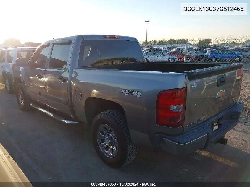 3GCEK13C37G512465 2007 Chevrolet Silverado 1500 Lt1