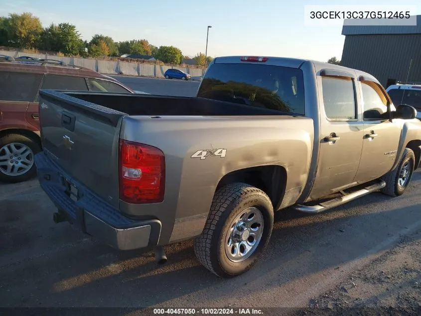 3GCEK13C37G512465 2007 Chevrolet Silverado 1500 Lt1