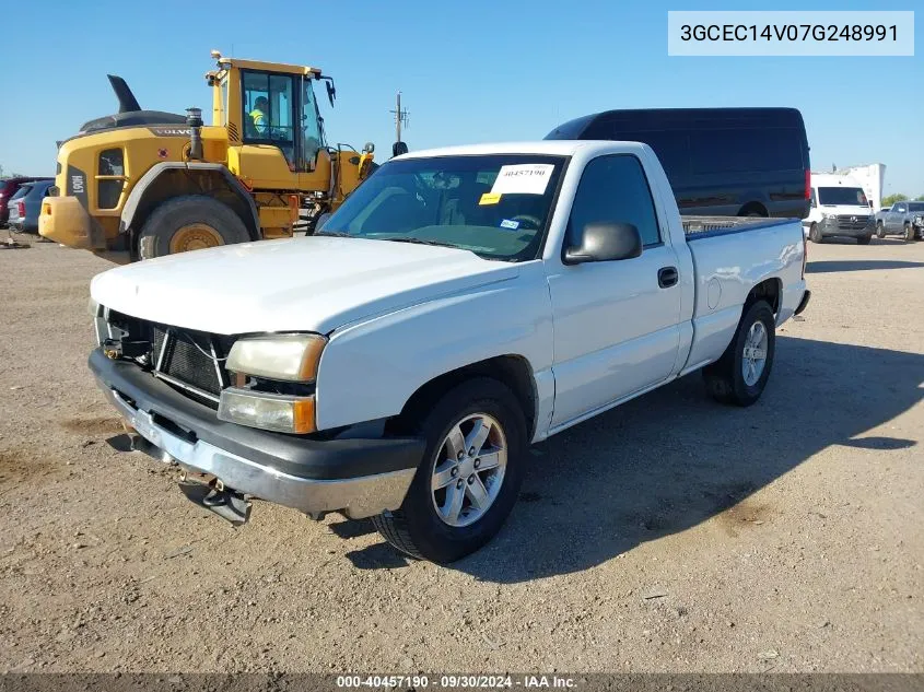 2007 Chevrolet Silverado 1500 Classic Work Truck VIN: 3GCEC14V07G248991 Lot: 40457190