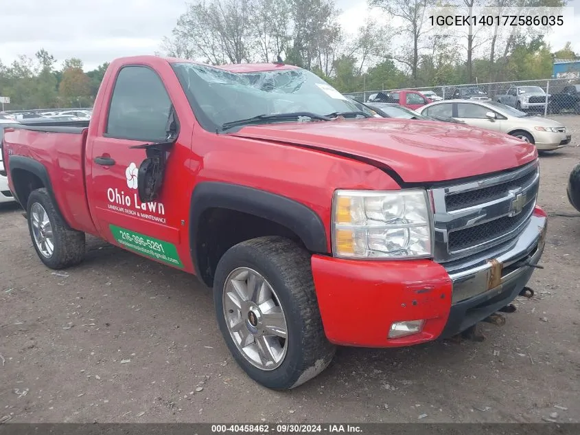 2007 Chevrolet Silverado 1500 Lt1 VIN: 1GCEK14017Z586035 Lot: 40545548