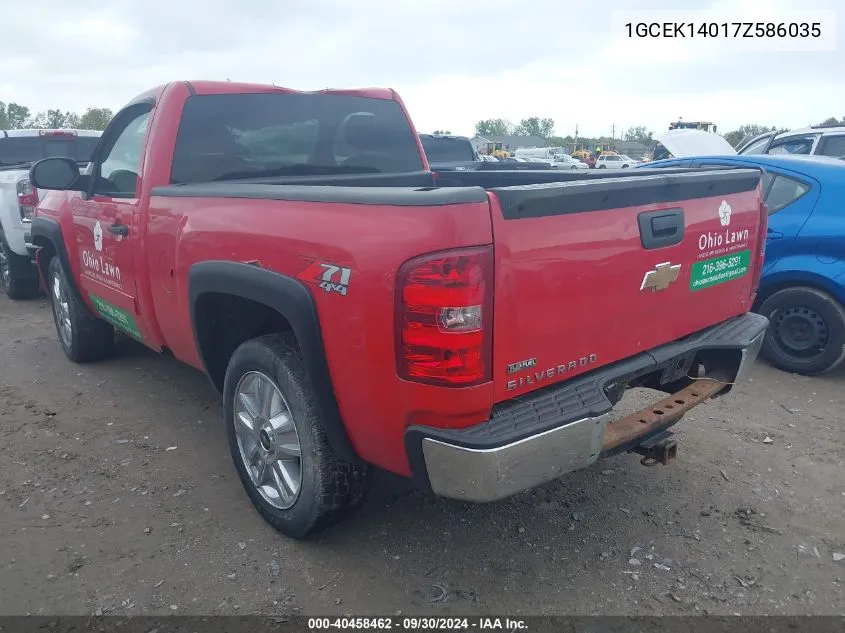 1GCEK14017Z586035 2007 Chevrolet Silverado 1500 Lt1