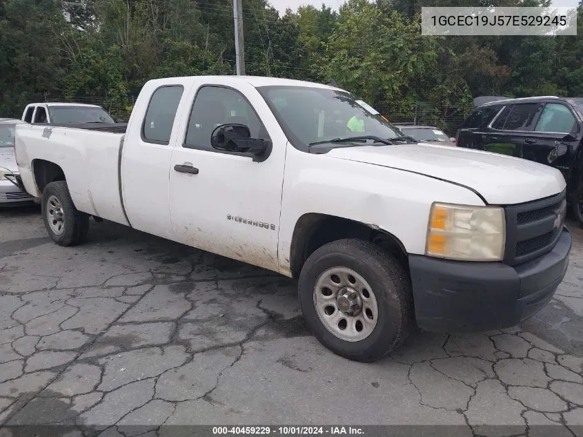 2007 Chevrolet Silverado 1500 C1500 VIN: 1GCEC19J57E529245 Lot: 40459229